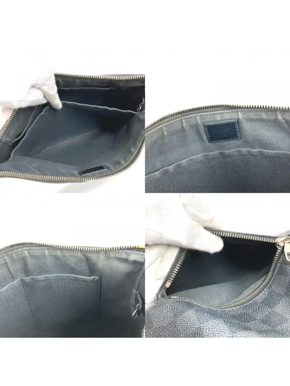 Louis Vuitton Shoulder Bag Mick PM Damier Graphite Canvas Black